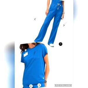 Uniform Advantage Resurge Women's Blue Scrub Set